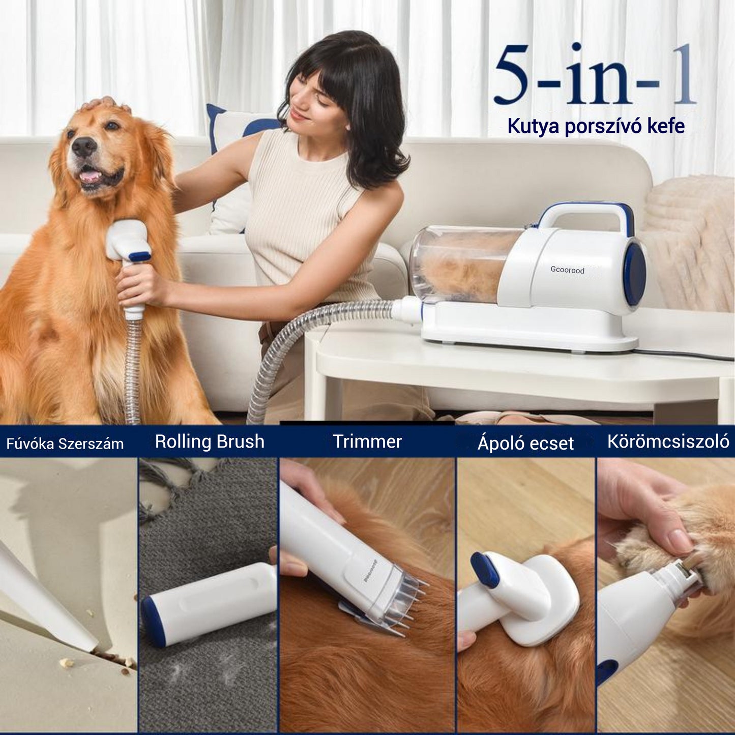 🎉 Korlátozott idejű ajánlat 9 óra🎉 Pet multifunkciós groomer-Veltura™ állatápoló készlet