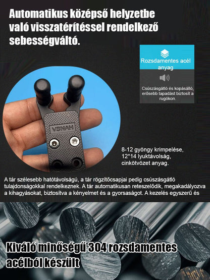 Rozsdamentes acél adagoló sötét színben